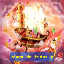 bingo de frutas e legumes para imprimir